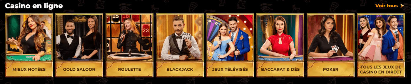 AmunRa casino Jeux